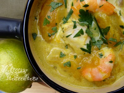 curry de daurade à la mangue et au citron vert